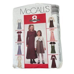 McCalls 2422 Sewing Pattern Size 7/8/10 Childrens Dress Lined Bolero Jacket CUT